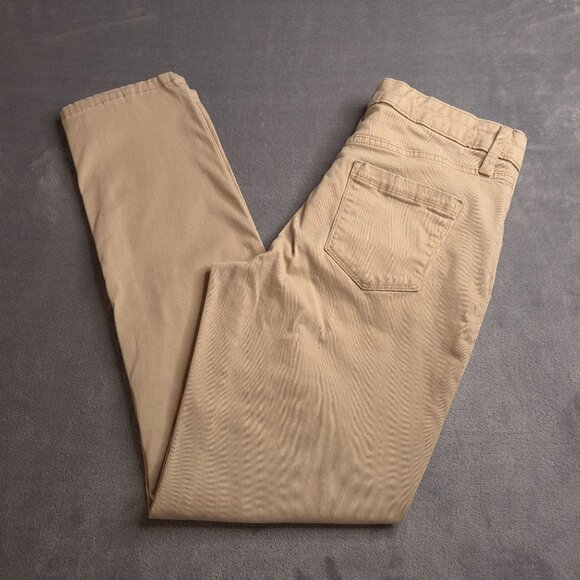 Bandolino Womens Amy Skinny Jeans 10 Mid Rise Beige Stretch - Picture 1 of 9
